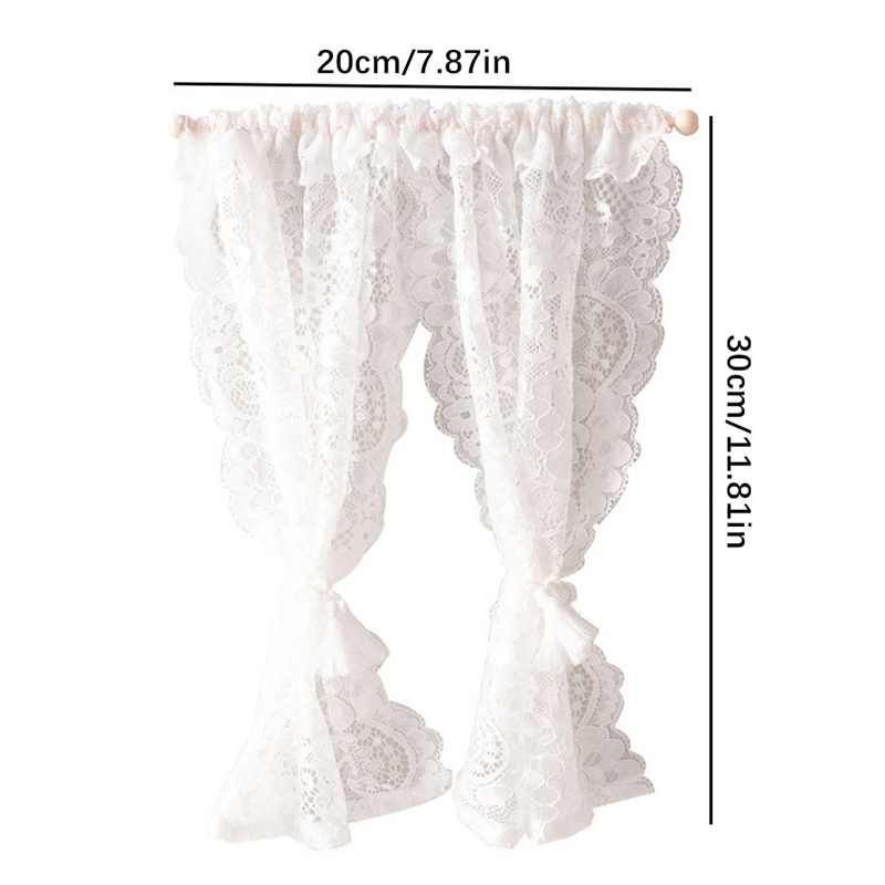 Home Bargains - NEW 1/12 Dollhouse Miniature Lace Curtain