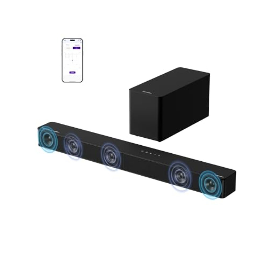 Home Bar And Theater - 5.1CH Surround Sound Bar with Subwoofer
