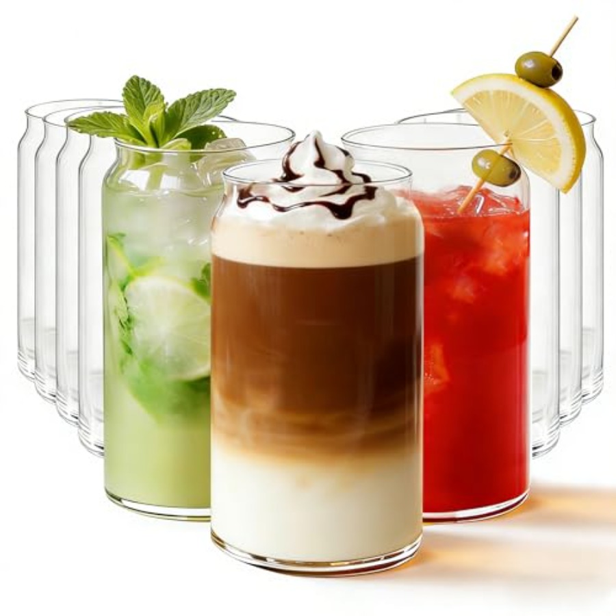 Highball Glass Set - Drinking Glasses Set of 10, 17oz