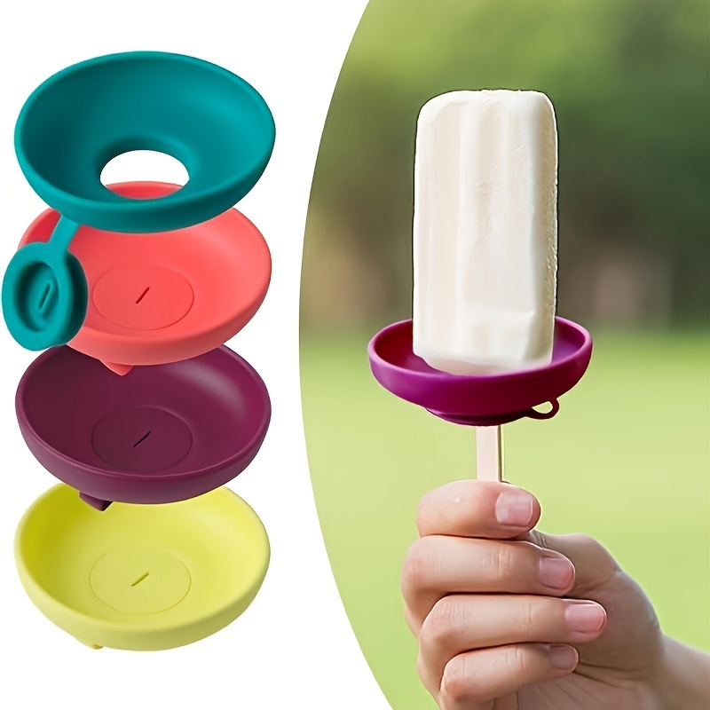 Garnish Tray Set - 2pcs Silicone Ice Cream Holder Stand