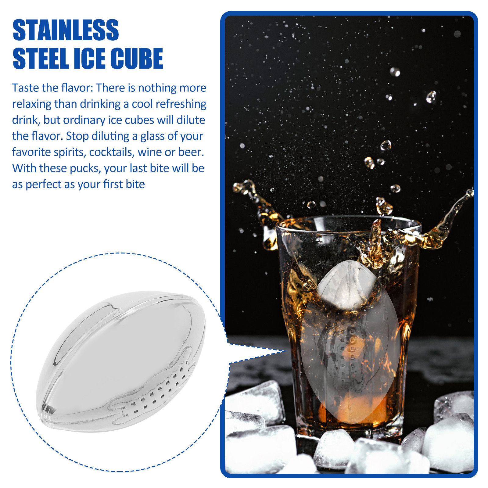 Stainless Steel Ice Cube Set R - Home Bar Set ulasan dan harga