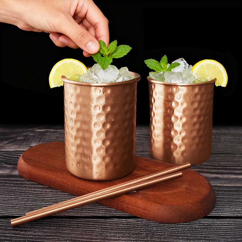 100% 400ml Copper Moscow Mule  - Mule Copper Mug ulasan dan harga