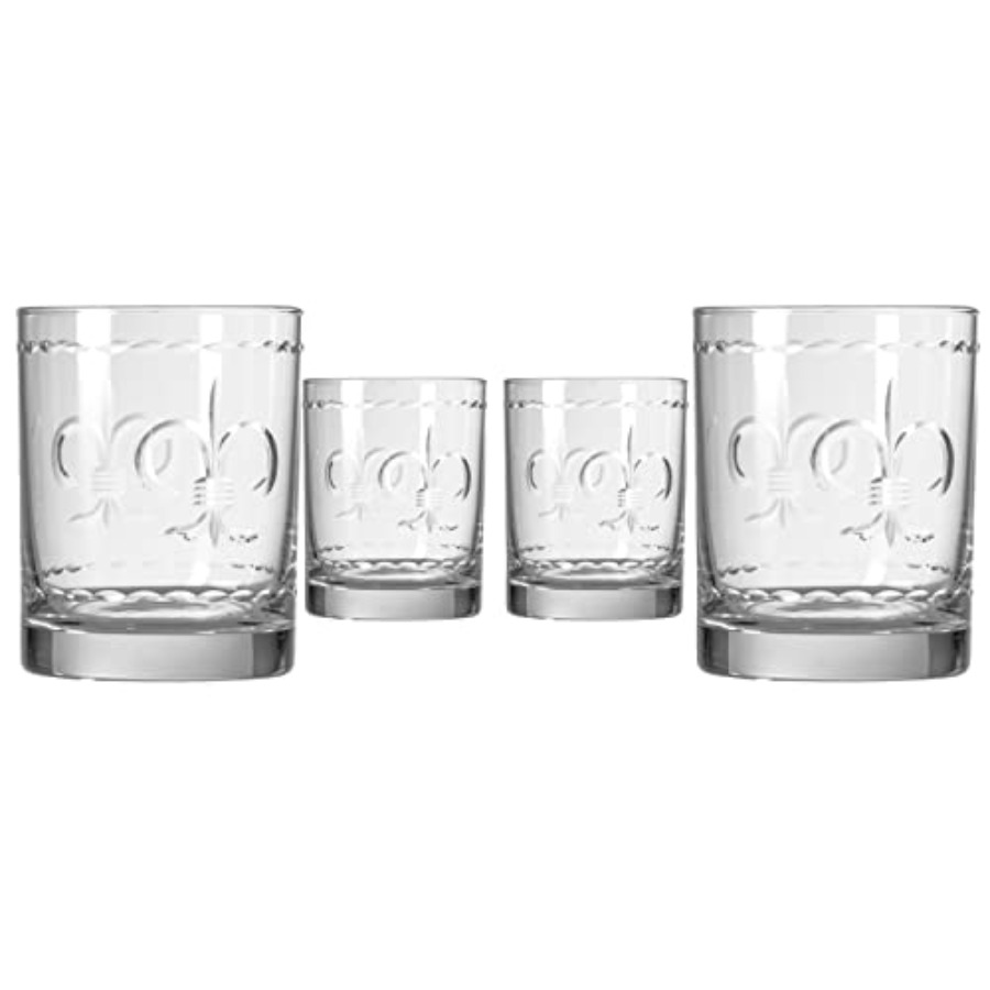 Fleur De Lis Double Old Fashio - Old Fashioned Glass ulasan dan harga