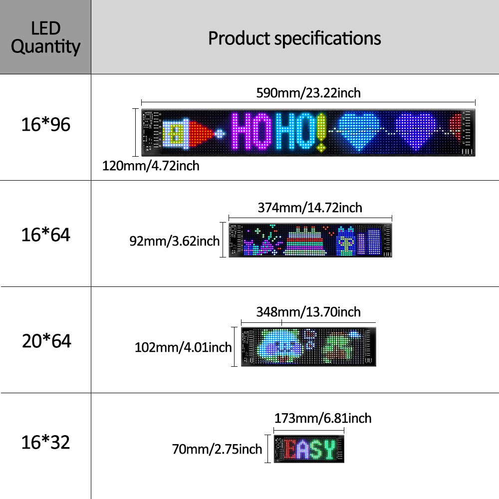 Programmable LED Matrix Panel  - Home Bar Signs ulasan dan harga