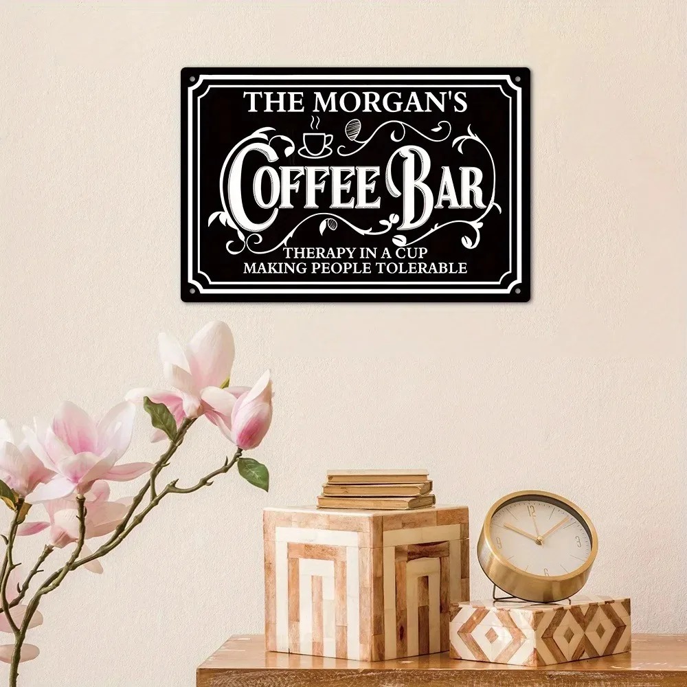 1PC Custom Text The Morgan's C - Home Bar And Kitchen ulasan dan harga