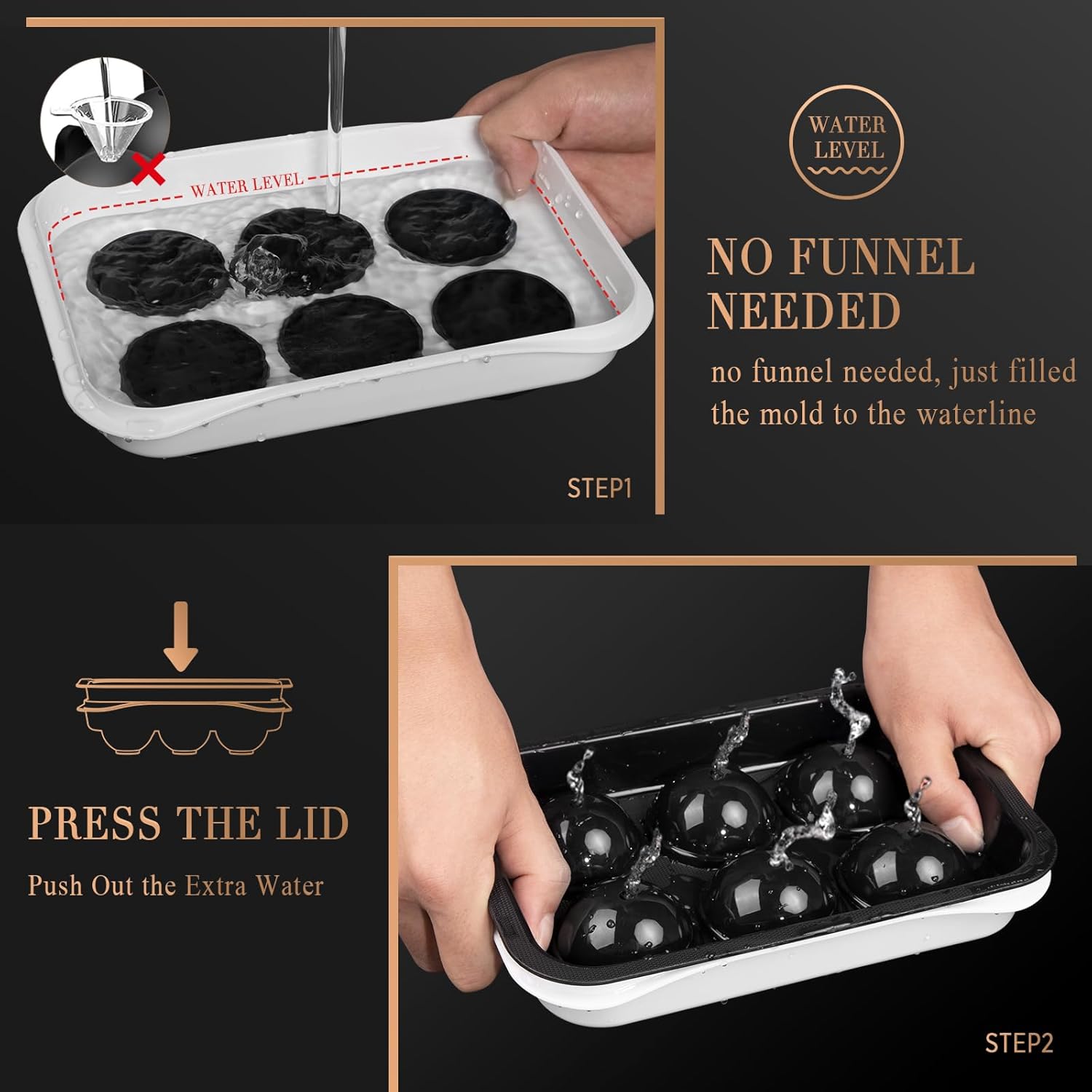 2.2 Inch Round Ice Cube Mold w - Ice Mold Sphere ulasan dan harga