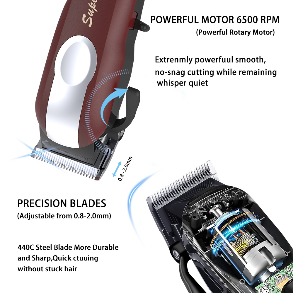Professional Hair Clipper Powe - Home Barbershop ulasan dan harga