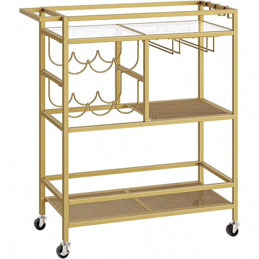 Bar Cart Home, 3-Tier Serving  - Bar Cart Gold ulasan dan harga