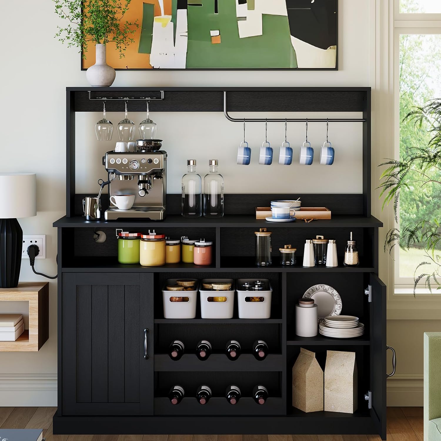 47 in Farmhouse Coffee Bar Cab - Home Bar Setup ulasan dan harga