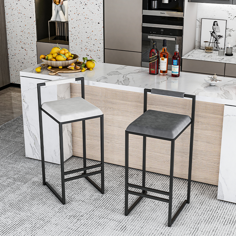 Nordic Velvet Black Bar Chairs - Home Bar Lounge ulasan dan harga