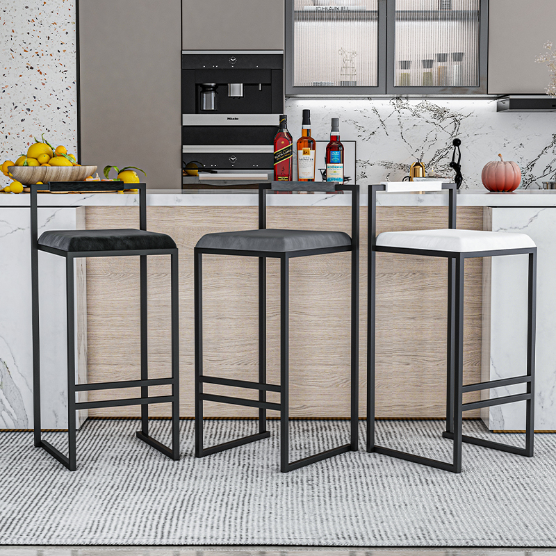 Nordic Velvet Black Bar Chairs - Home Bar Lounge ulasan dan harga