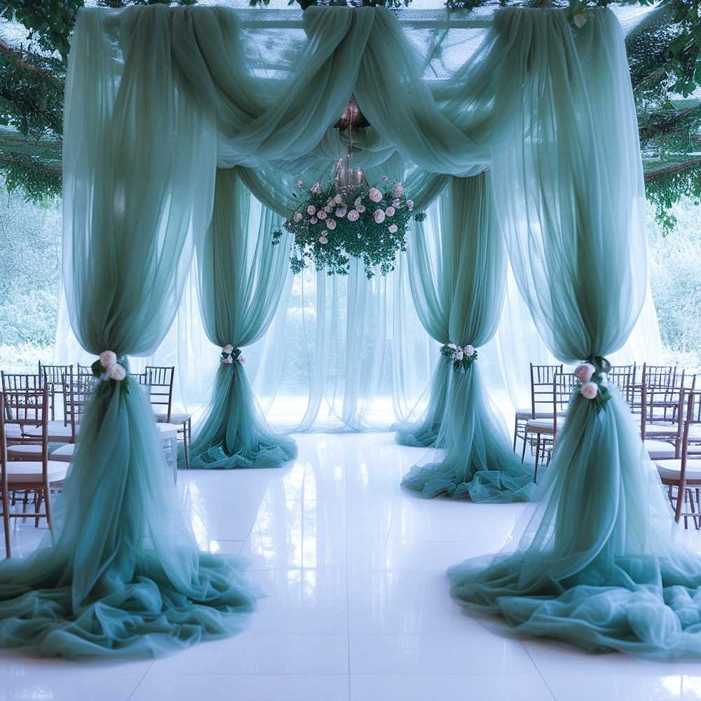 Sheer Tulle Decorative Curtain - Home Bargains ulasan dan harga