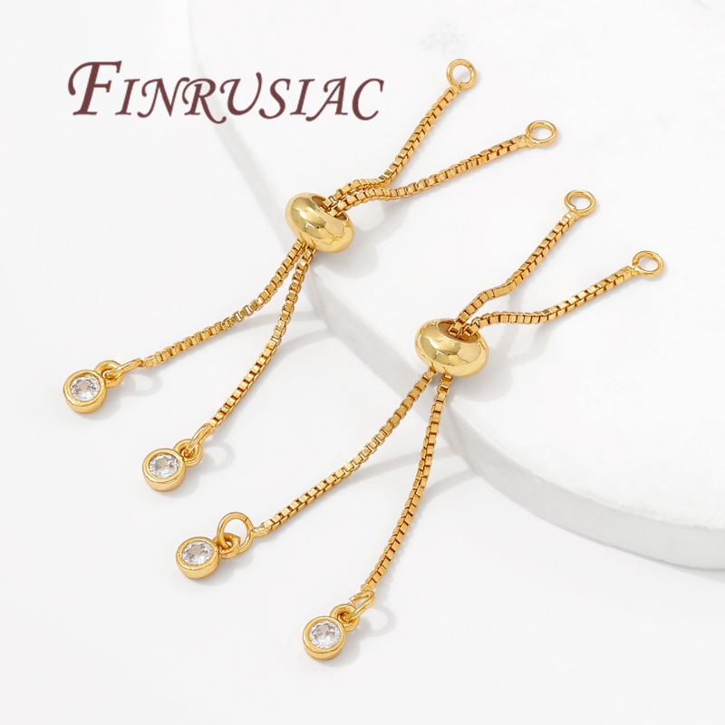 18K Gold Plated Box Chain Exte - Bar Cart Gold ulasan dan harga