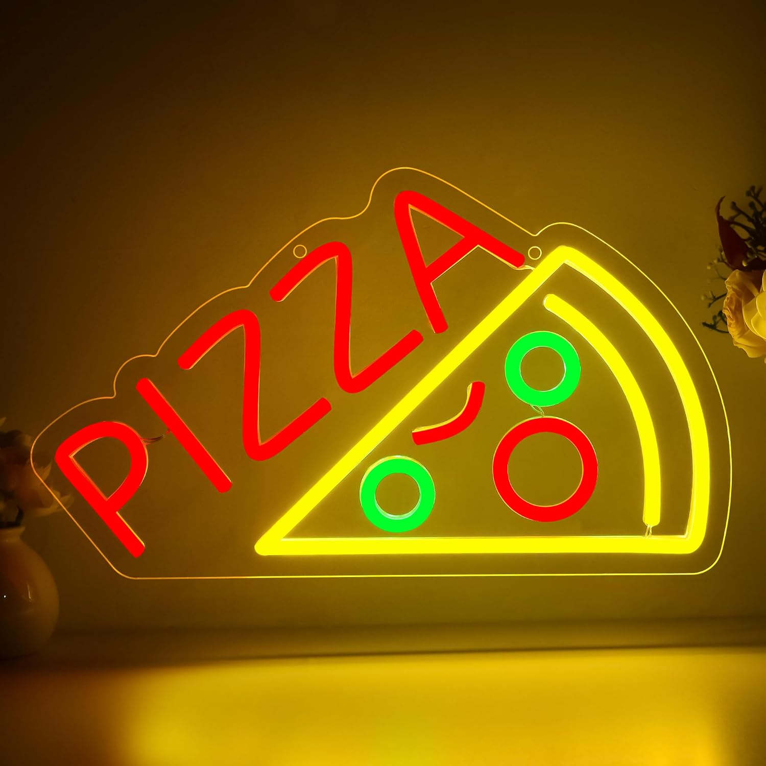 Pizza Neon Sign Business USB L - Home Bar And Restaurant ulasan dan harga