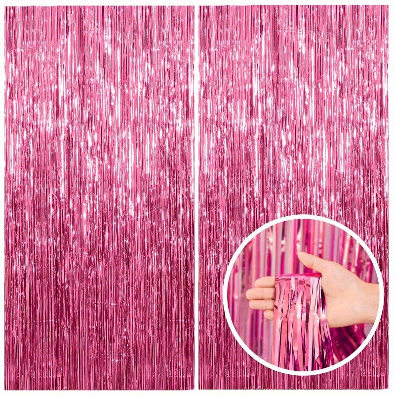 1/2/3pcs Pink Rain Curtain Spa - Home Bargains ulasan dan harga
