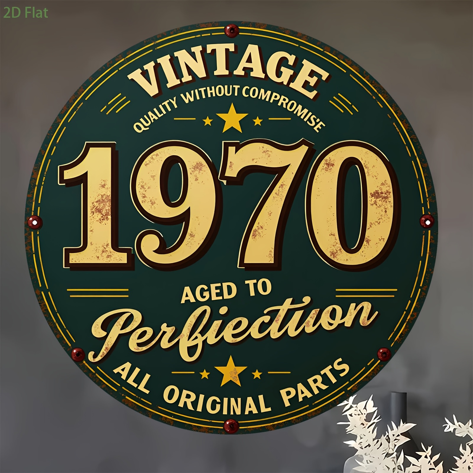2D Flat, 1pc 1pcs 1970 Vintage - Home Bar Accessories ulasan dan harga