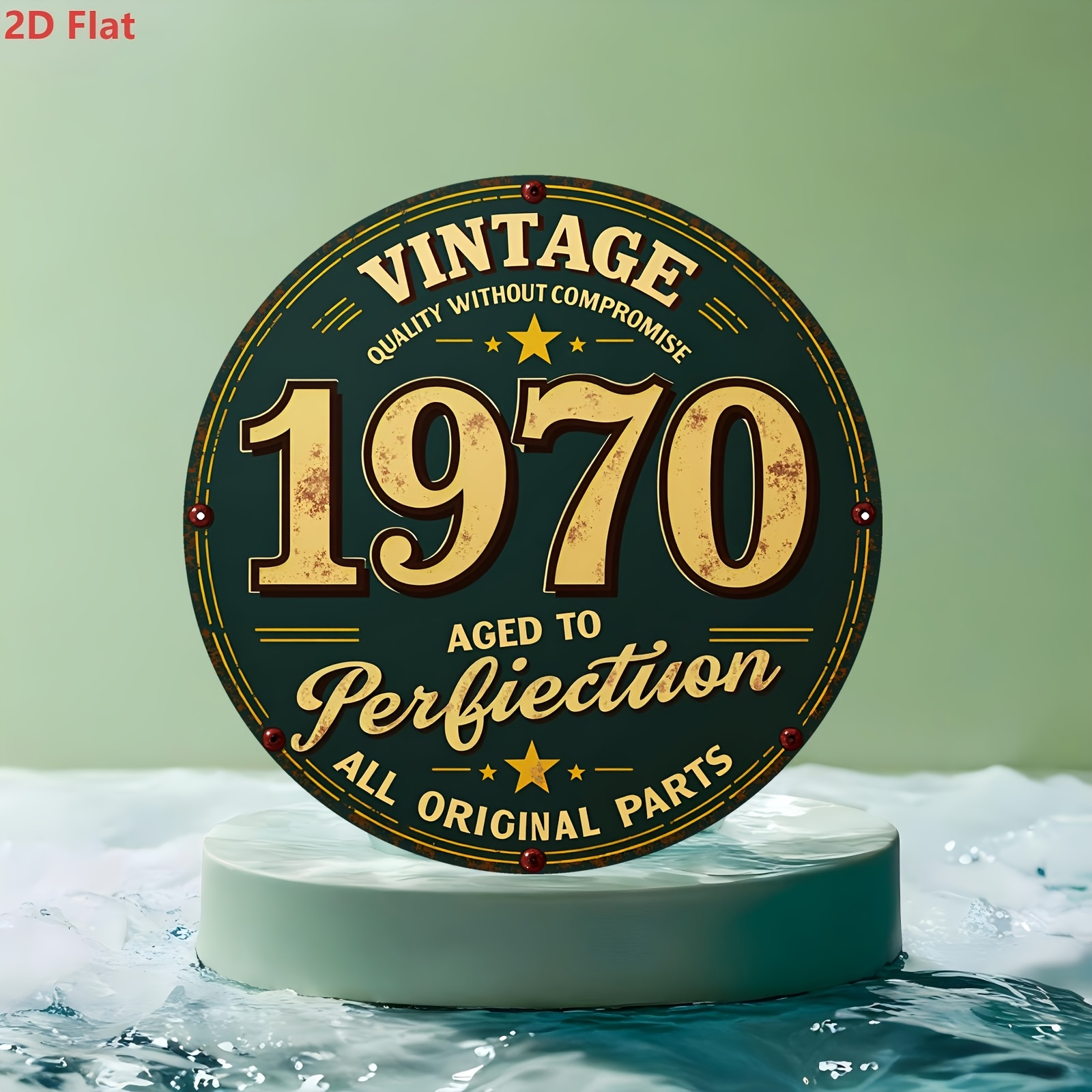 2D Flat, 1pc 1pcs 1970 Vintage - Home Bar Accessories ulasan dan harga