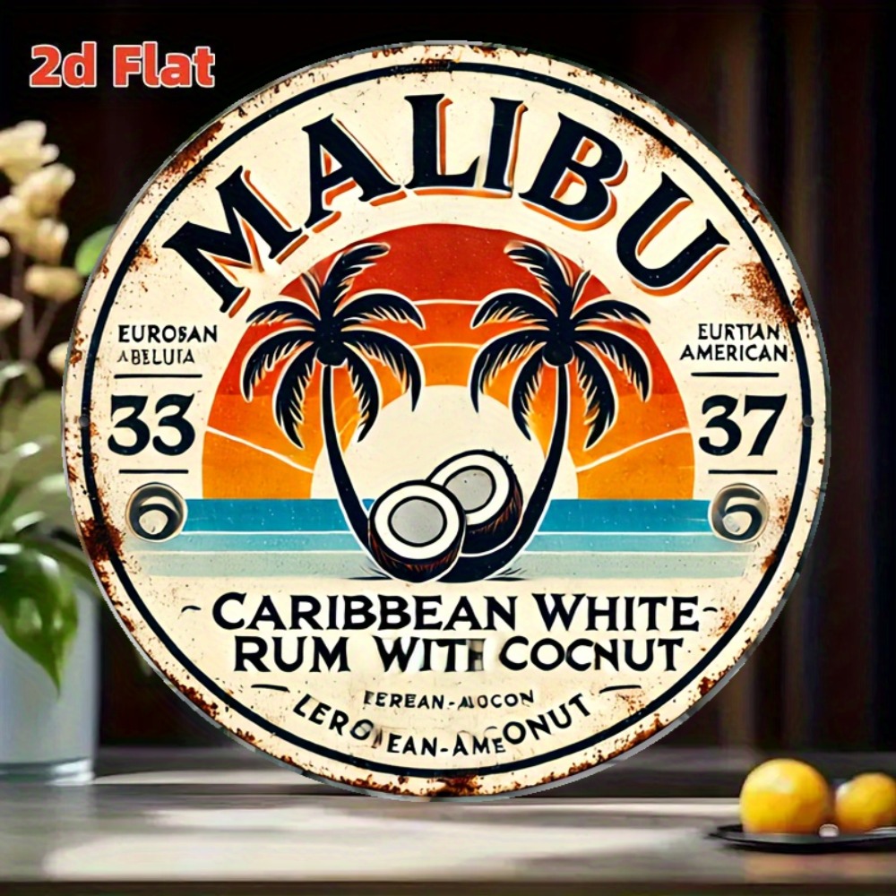 2026 Malibu Caribbean White Ru - Home Bar Signs ulasan dan harga