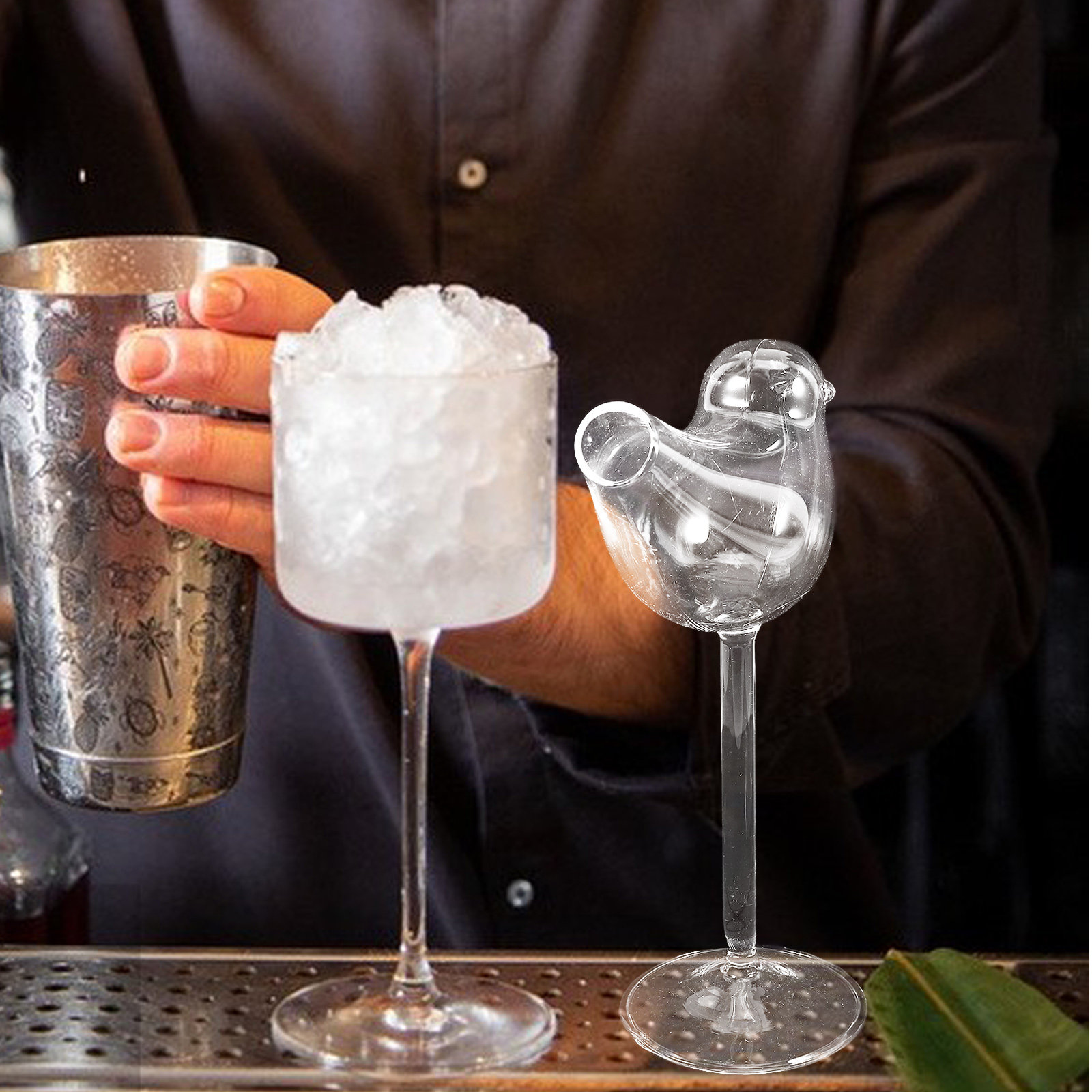4Pcs Smoke Cocktail Glasses Se - Home Bar Set ulasan dan harga