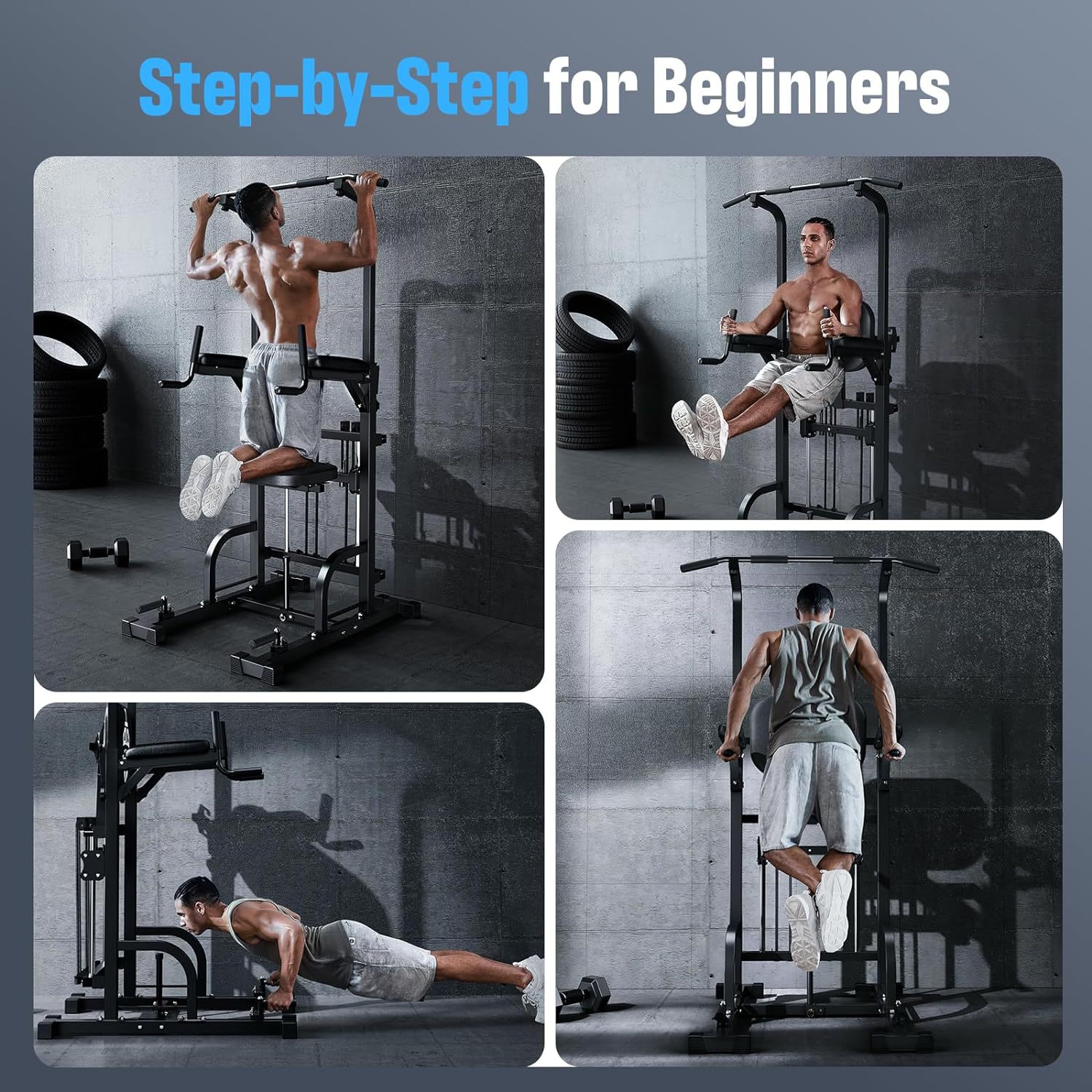 Power Tower Pull-Up Dip Statio - Home Bar Setup ulasan dan harga