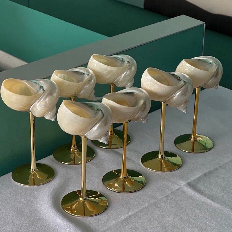 Natural Conch Wine Glass Bar a - Home Bar Setup ulasan dan harga