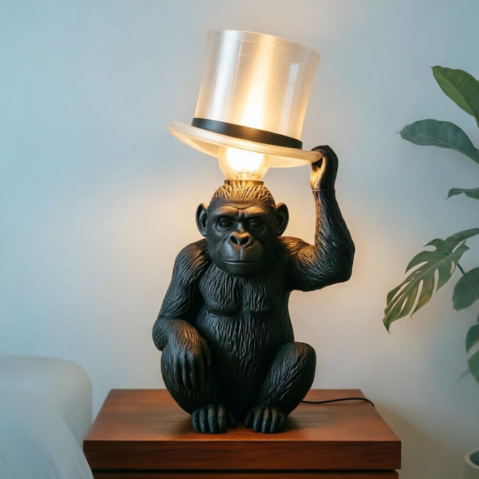Monkey Lamp Top Hat Monkey Res - Home Bar Setup ulasan dan harga