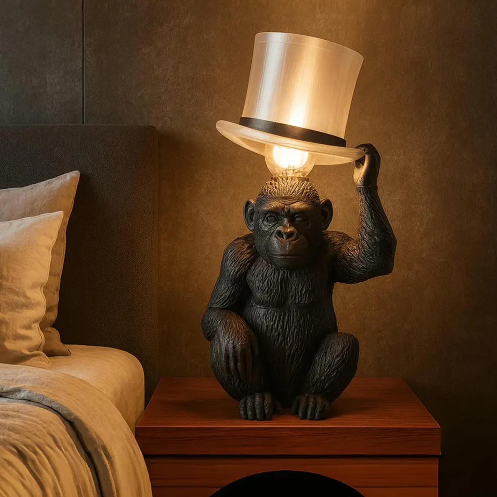 Monkey Lamp Top Hat Monkey Res - Home Bar Setup ulasan dan harga