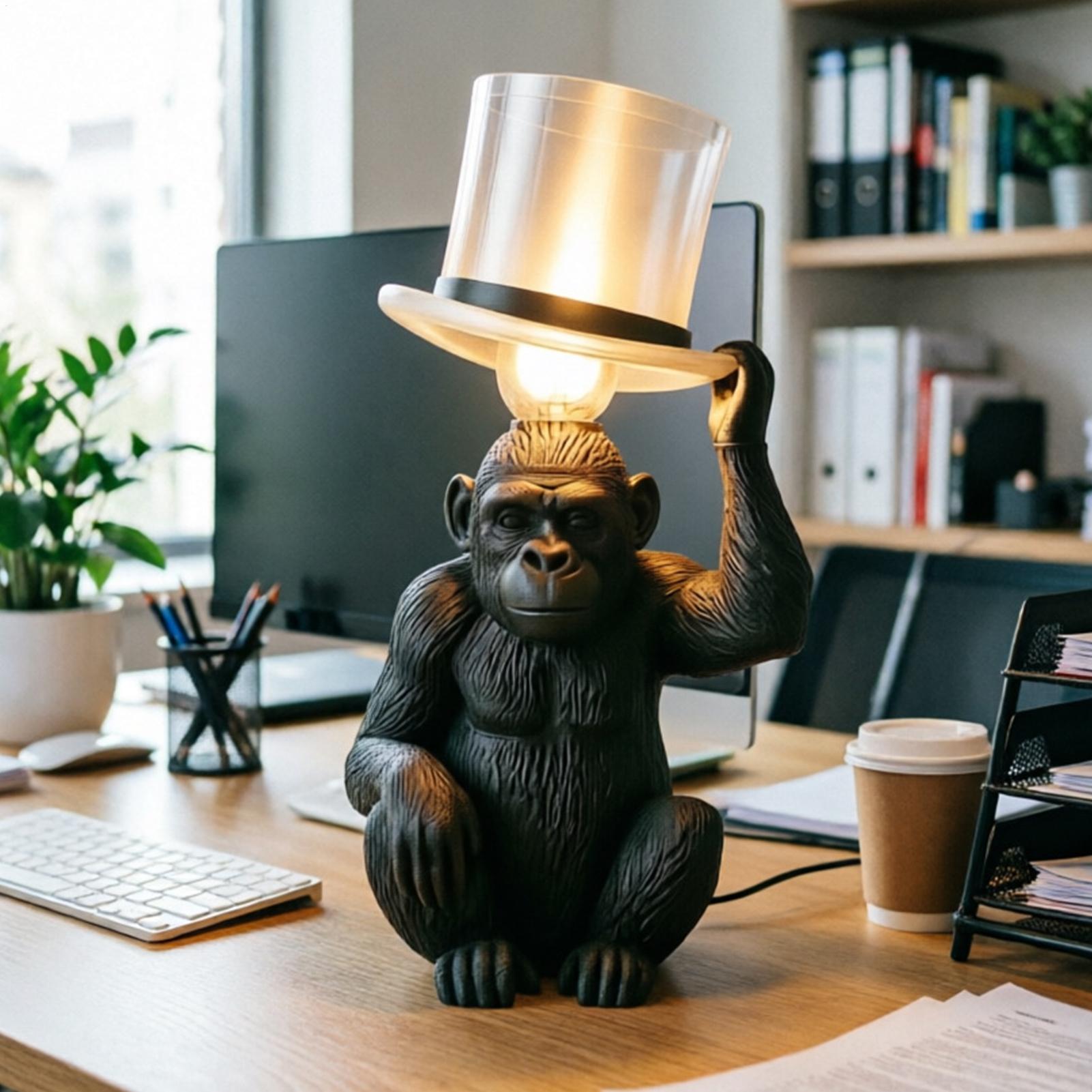 Monkey Lamp Top Hat Monkey Res - Home Bar Setup ulasan dan harga