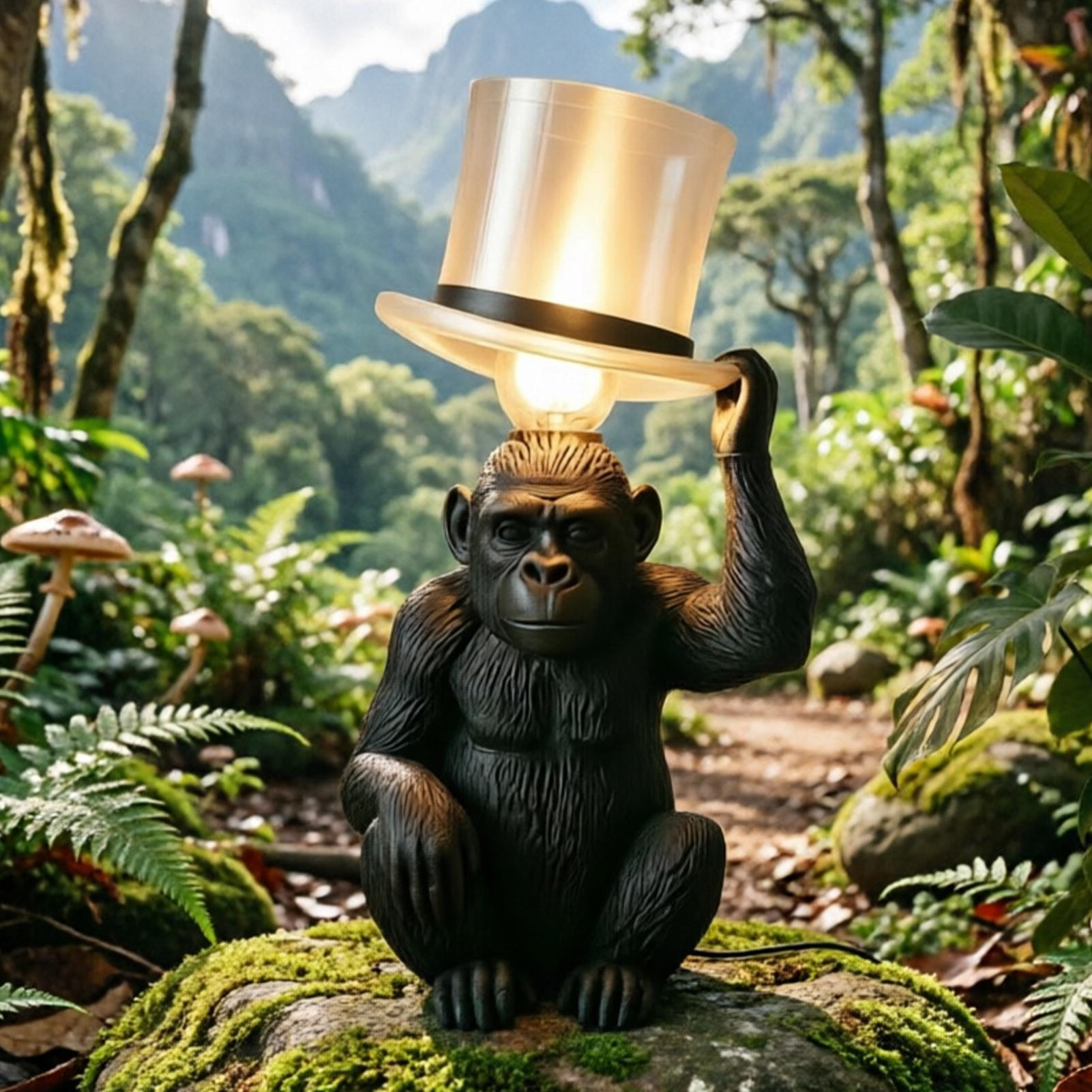 Monkey Lamp Top Hat Monkey Res - Home Bar Setup ulasan dan harga