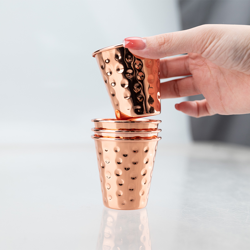 Hammered Copper Shot Glass 60m - Mule Copper Mug ulasan dan harga