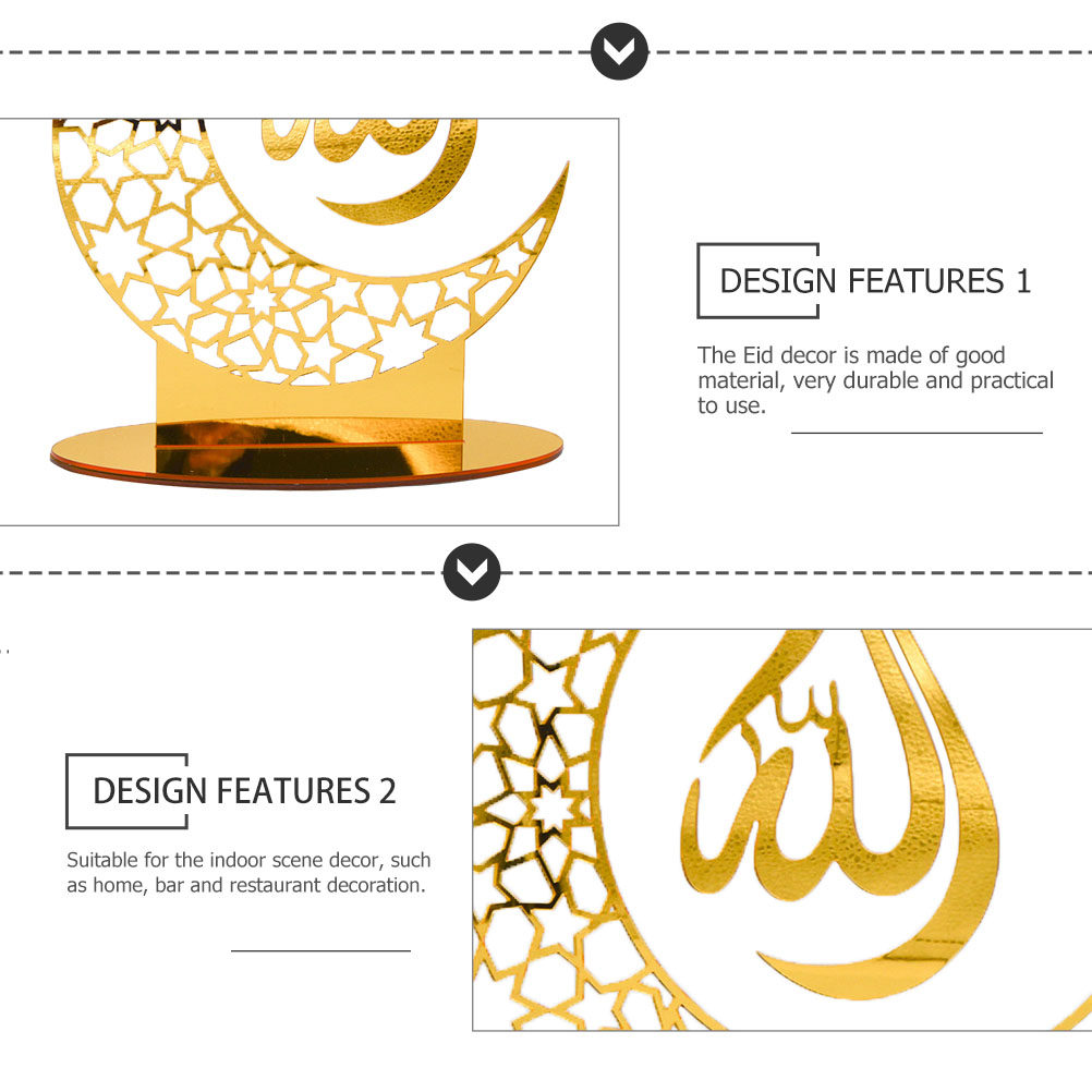 Acrylic Moon Ramadan Ornament  - Home Bar And Restaurant ulasan dan harga