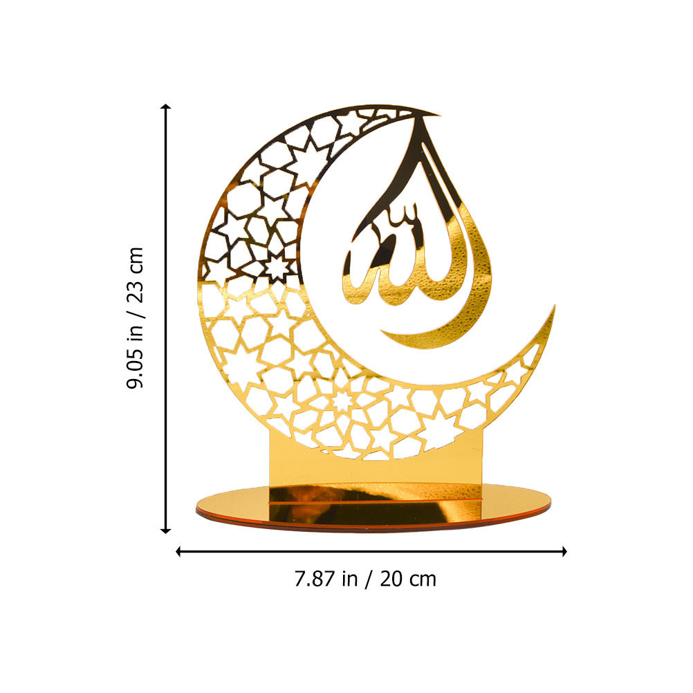 Acrylic Moon Ramadan Ornament  - Home Bar And Restaurant ulasan dan harga