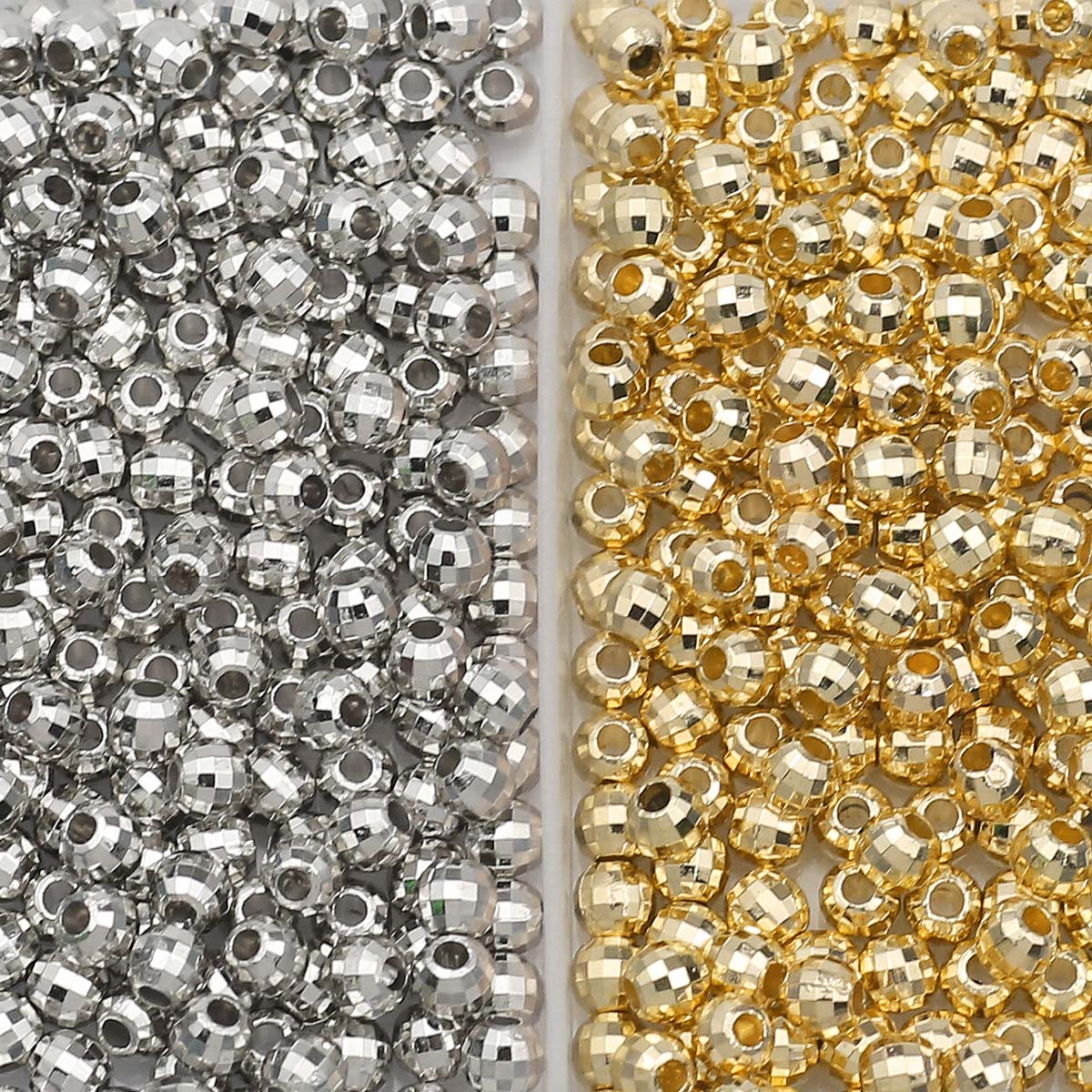 200PCS 4MM faceted round Loose - Bar Cart Gold ulasan dan harga