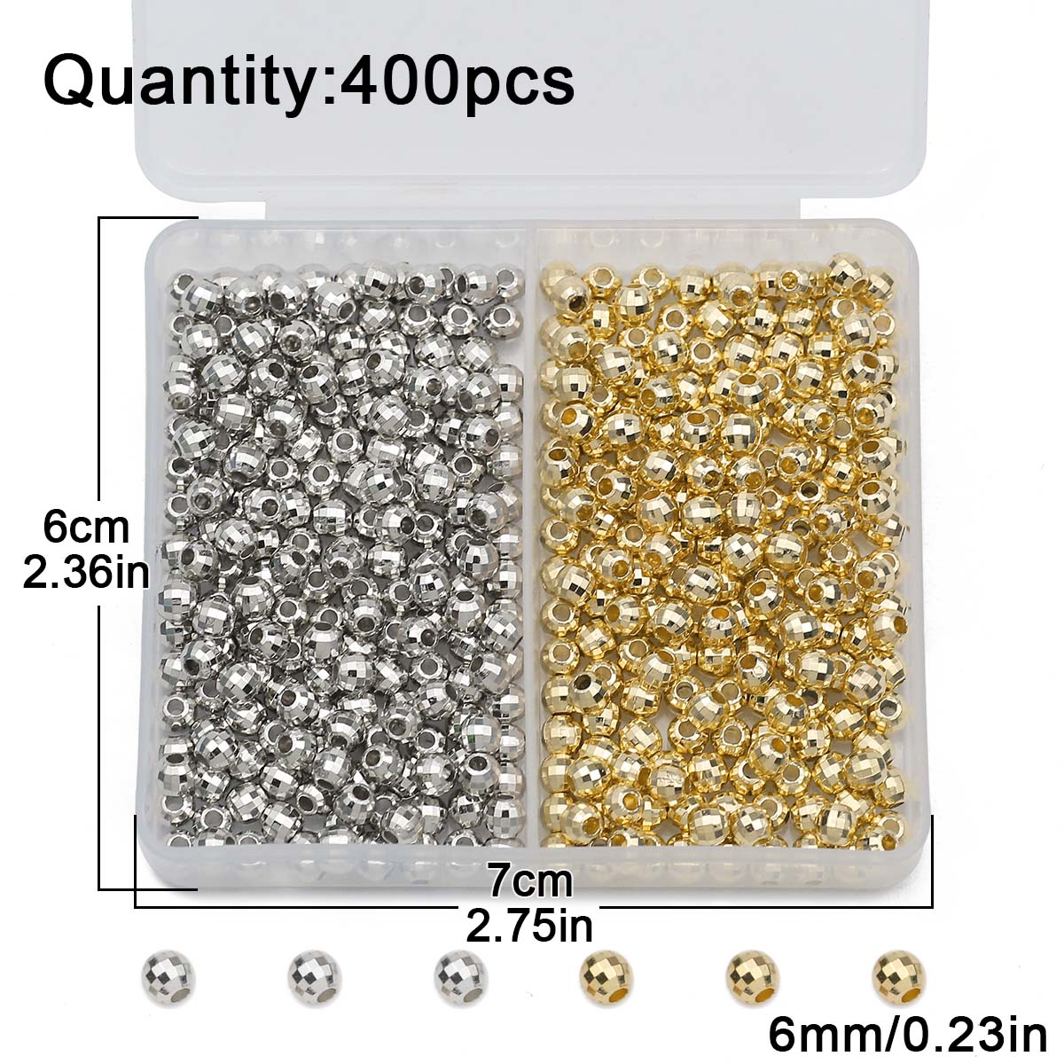 200PCS 4MM faceted round Loose - Bar Cart Gold ulasan dan harga