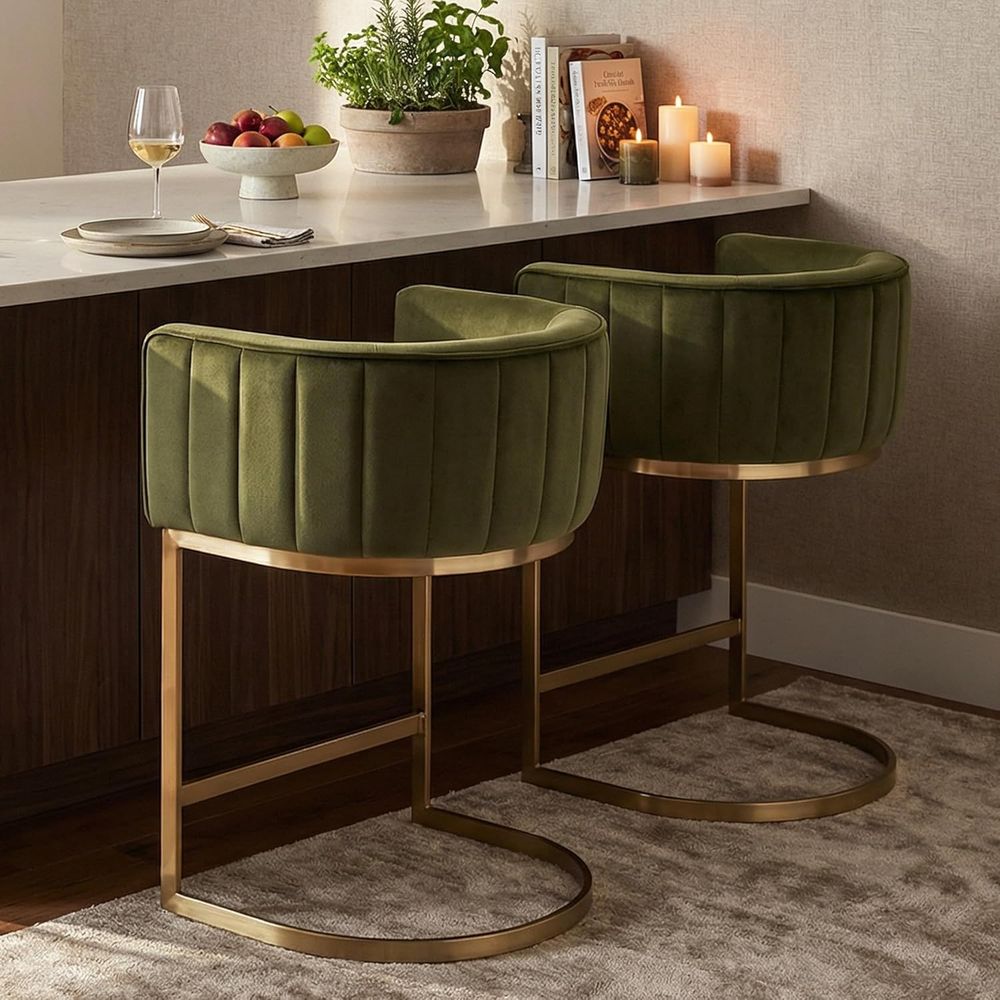 24 Velvet Upholstered Counter  - Home Bar And Counter ulasan dan harga