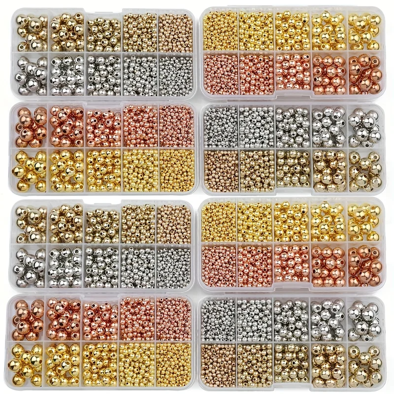 950PCS CCB 3/4/6/8/10MM Gold S - Bar Cart Gold ulasan dan harga