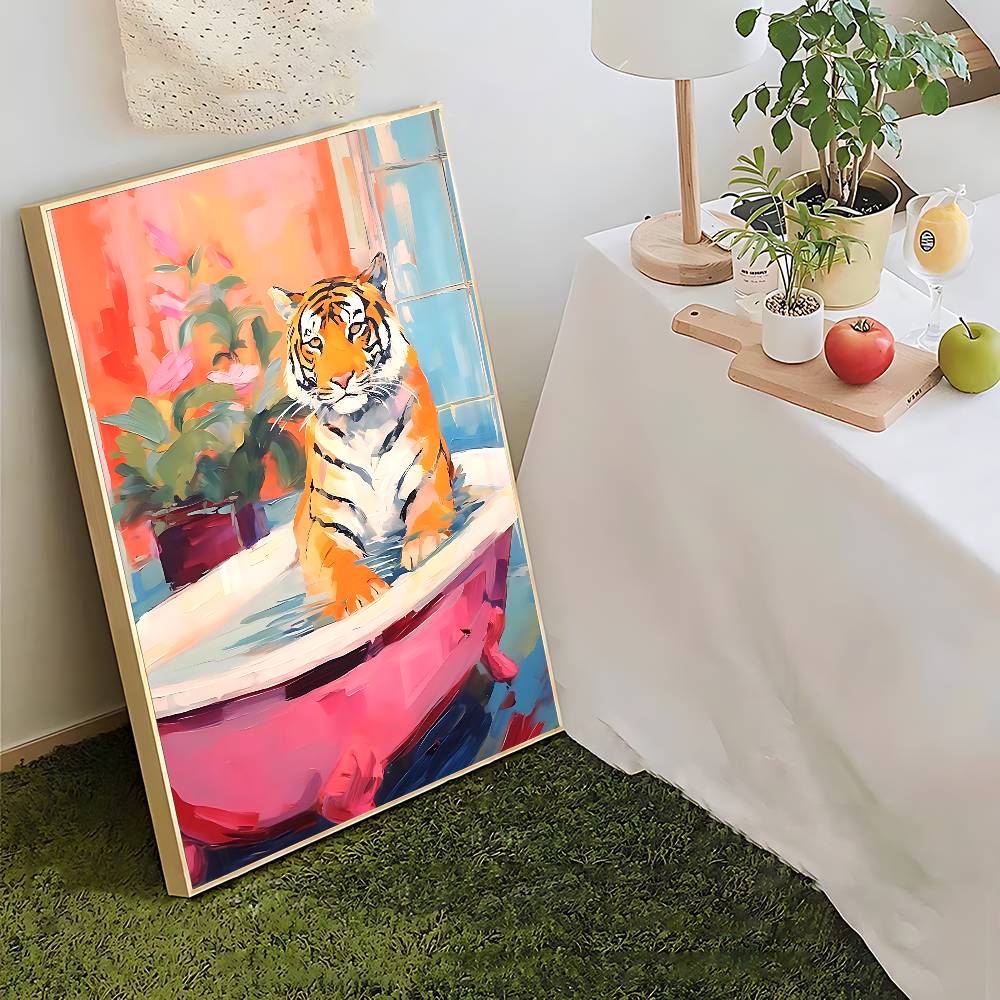 Bathtub Animal Tiger Zebra Bla - Home Bar And Coffee ulasan dan harga