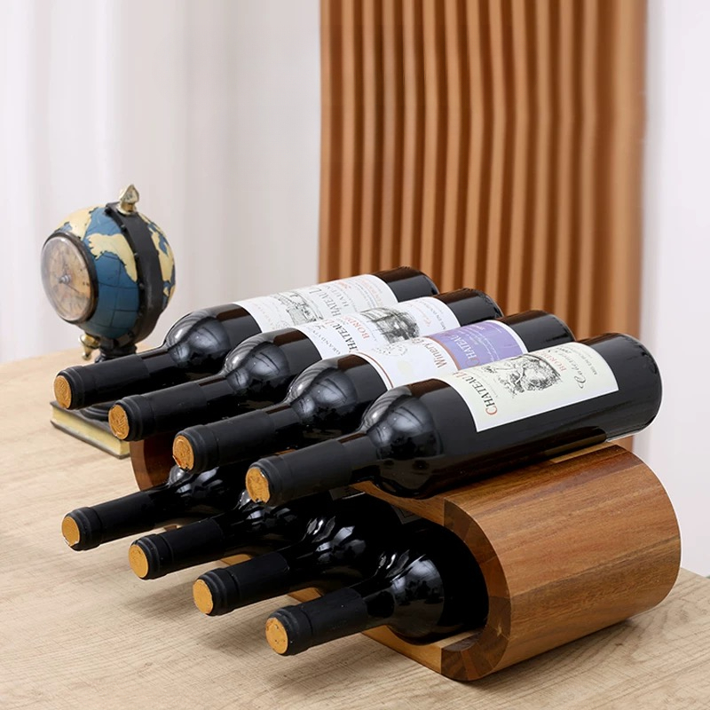 Wooden Double-layer Red Wine D - Home Bar Setup ulasan dan harga