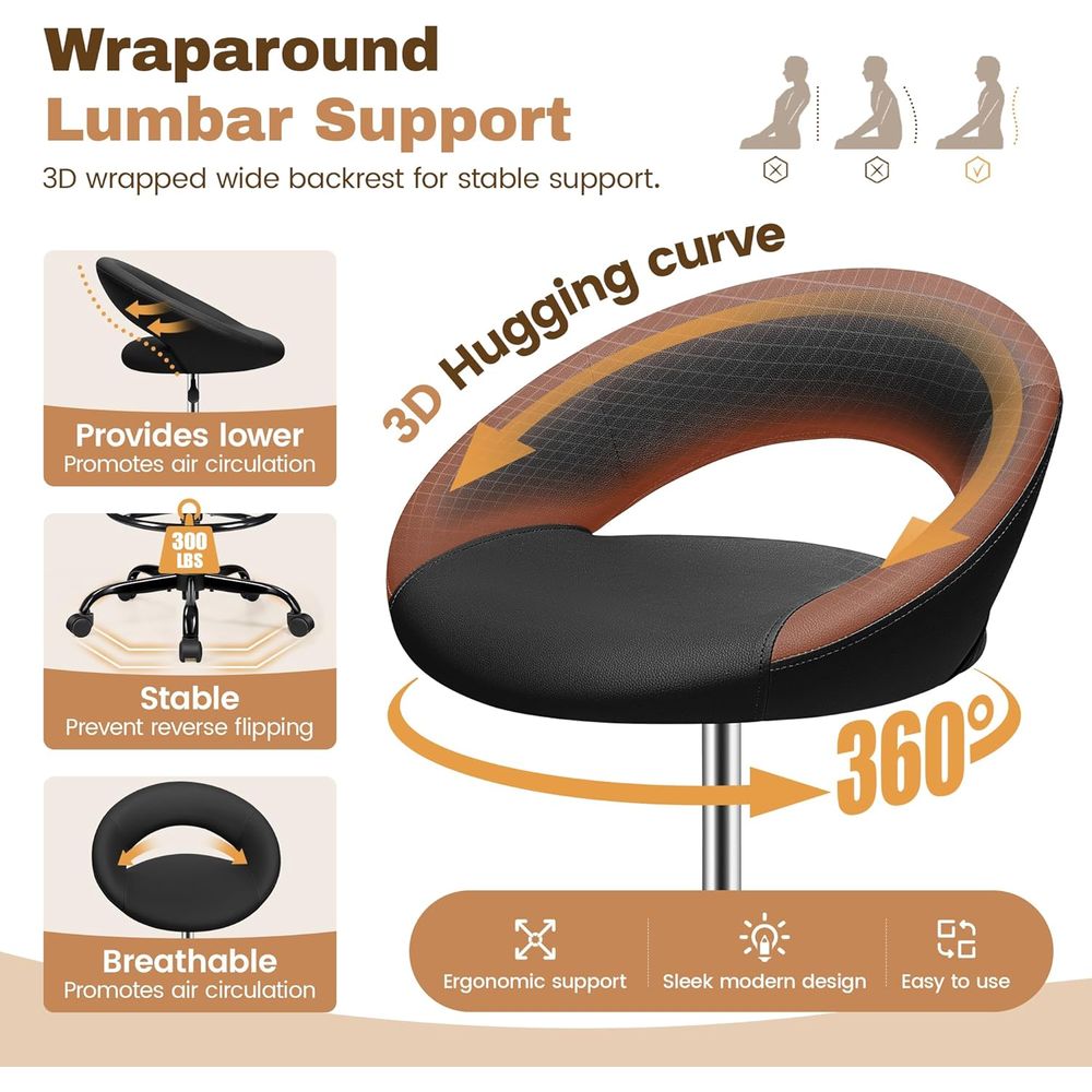Adjustable Swivel Bar Stools w - Home Bar And Kitchen ulasan dan harga