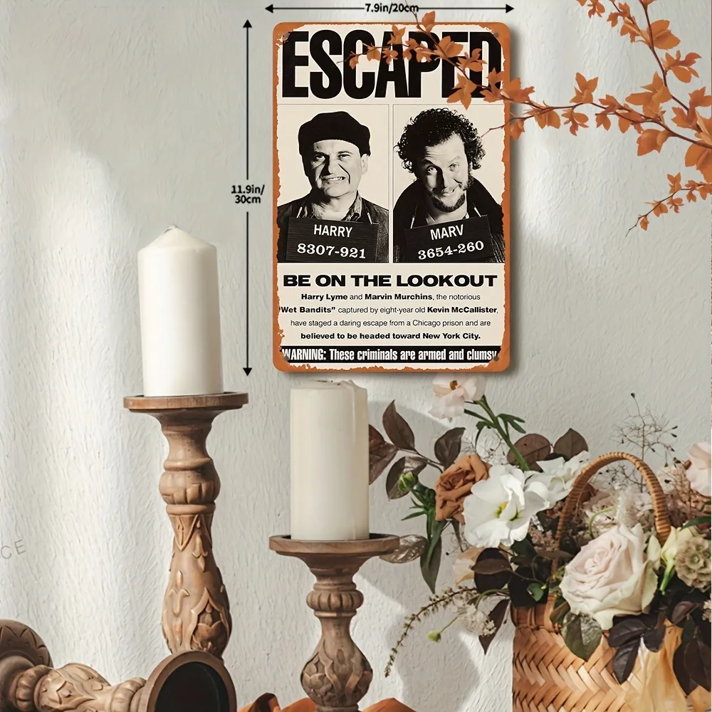 Vintage Home Alone Sign, 1pc 8 - Home Bar And Restaurant ulasan dan harga