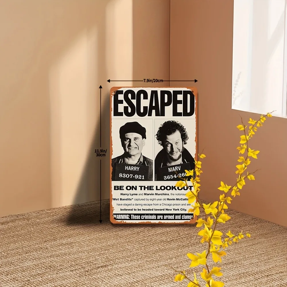 Vintage Home Alone Sign, 1pc 8 - Home Bar And Restaurant ulasan dan harga