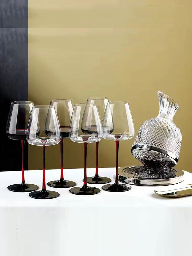 Burgundy Wine Glasses Crystal  - Highball Glass Set ulasan dan harga