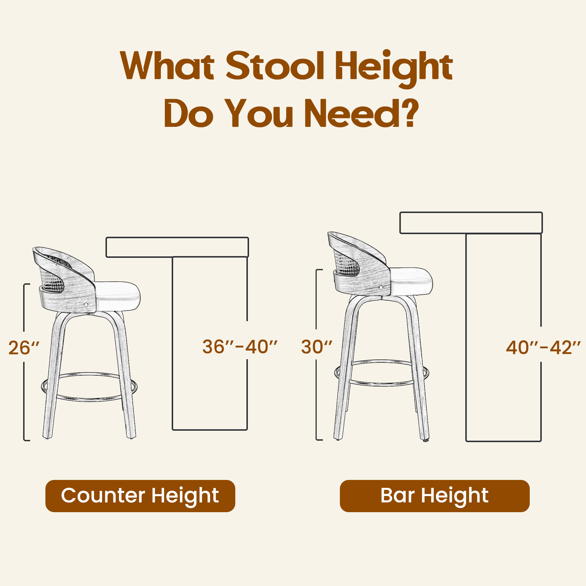 Set of 2 Swivel Bar Stools, Mo - Home Bar Lounge ulasan dan harga