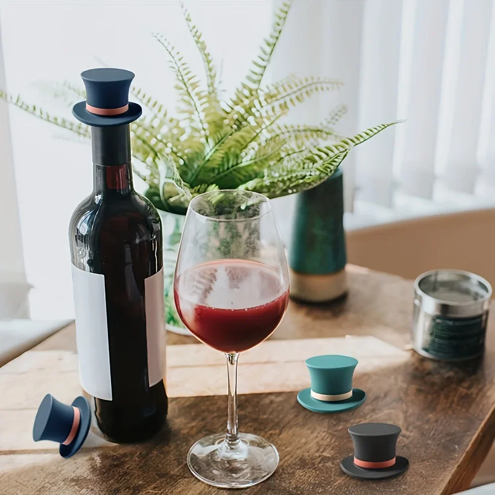 1/3pcs Magic Hat Silicone Wine - Home Bar Accessories ulasan dan harga