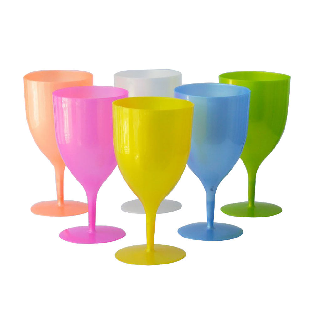 6Pcs Colorful Plastic Goblet S - Home Bar Set ulasan dan harga