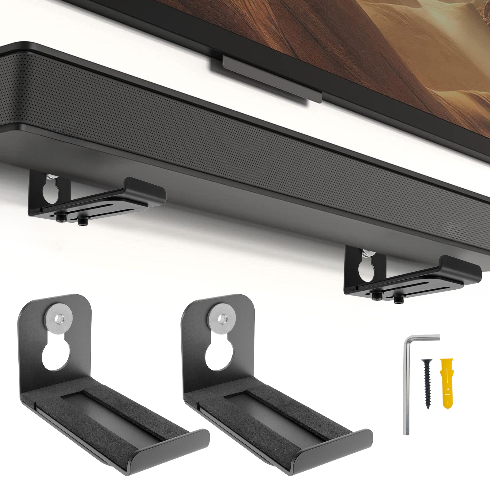 2Pcs Soundbar Speaker Stands W - Home Bar Setup ulasan dan harga