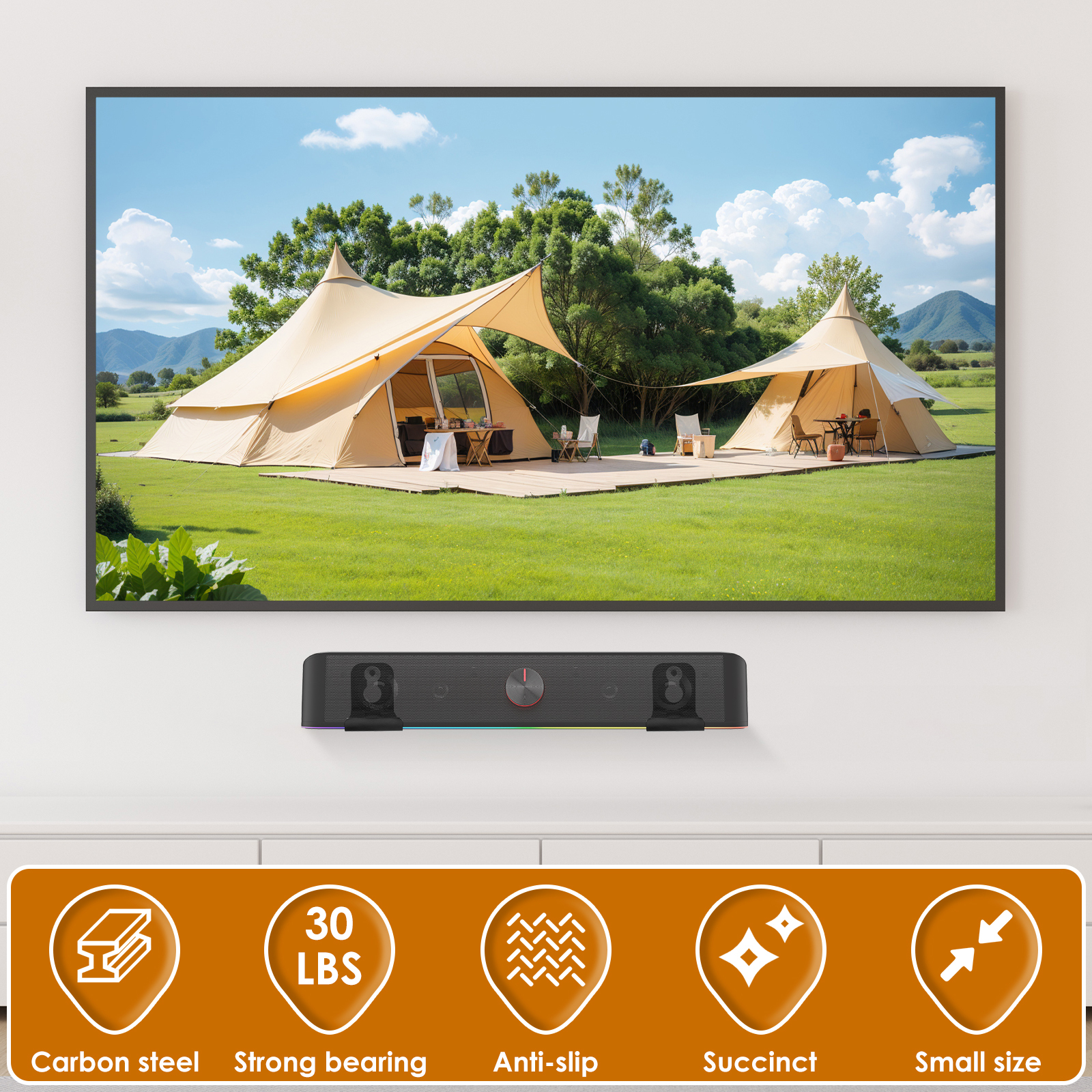 2Pcs Soundbar Speaker Stands W - Home Bar Setup ulasan dan harga
