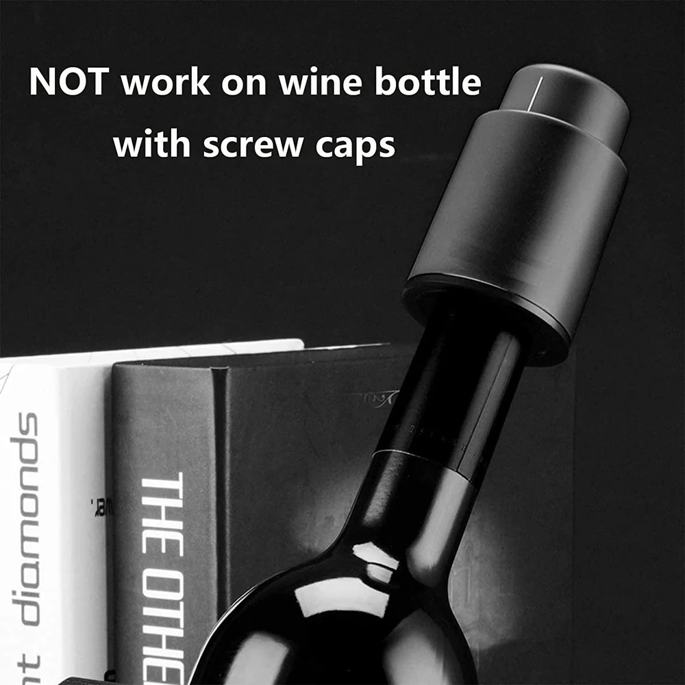 Vacuum Wine Bottle Cap Stopper - Wine Preservation Pump ulasan dan harga