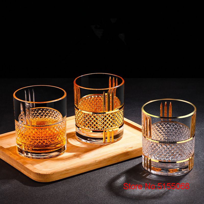 European Style Luxury Golden O - Old Fashioned Glass ulasan dan harga