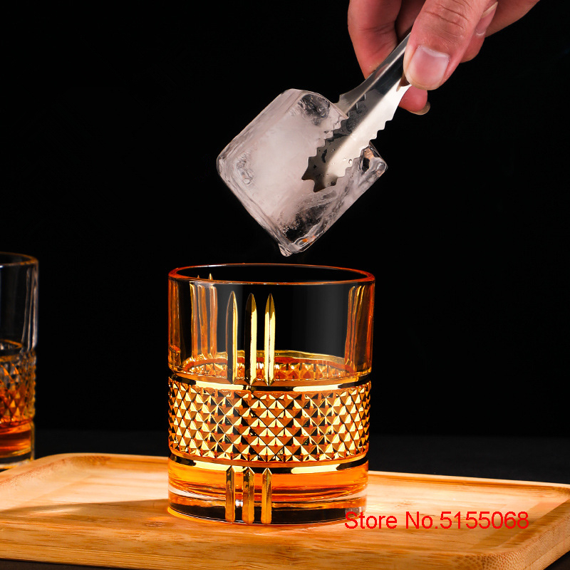 European Style Luxury Golden O - Old Fashioned Glass ulasan dan harga
